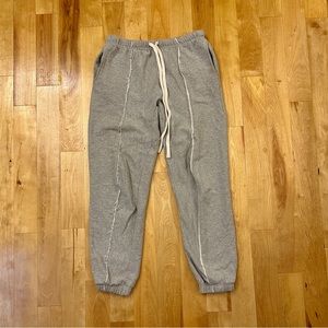 mnml Raw Pleated Sweatpants (hole pictured) #mnml #streetwear #sweatpants #hype